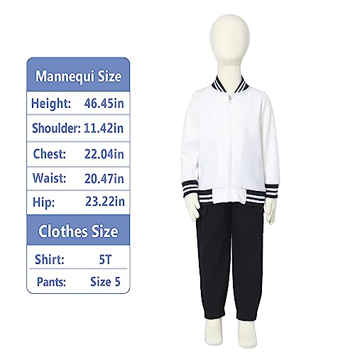 Littlespring Little Boys Fall Jacket Lightweight Zip Up Kids Bomber Jacket Outerwear Black Size 6 #TOP4