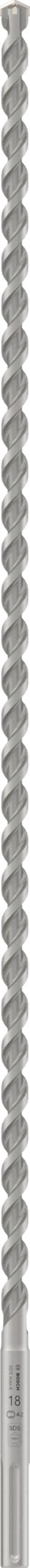Bosch 1x Foret PRO SDS max-4 (pour Béton armé, Bloc de construction en béton, Ø 18,00 mm, Professional Accessoire Marteau burineur)