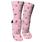 Gocerktr Mushroom Womens Athletic Sports Socks Novelty Cute Crew Socks Funny Casual Moisture Wicking
