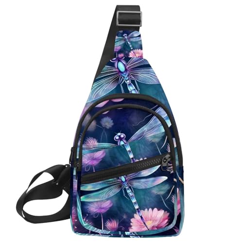 Sac à dos à bandoulière violet et sac banane sport pour voyage
