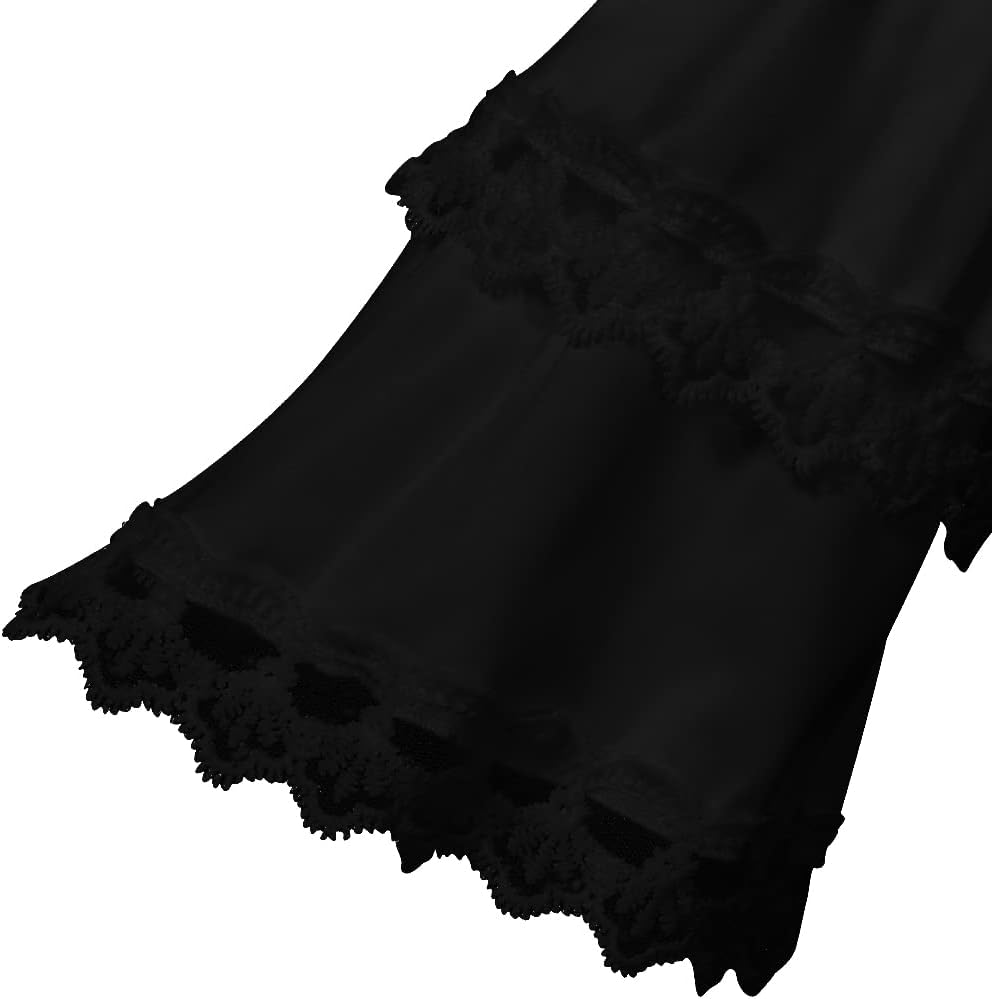 Women's Victorian Renaissance Long Sleeve Shirts Lace Stand Collar Blouse Tops - Image 5