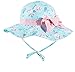 Bebé Niña Niño Sombrero de Sol Verano Algodón Pescador Gorra de Sol ala Ancha Ajustable Sombrero Protección Solar 50+ UPF with Adjustable Strap for Baby