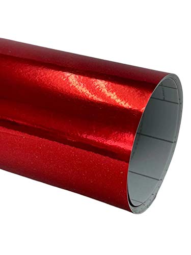 TARO WORKS クロムシート メッキ 鏡面 外装 カーラッピングフィルム 赤 152×500