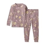 Burt's Bees Baby Girls Organic Cotton Pajamas, Toddler PJ Set, 2-PC