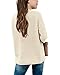thefabland Girl's Long Sleeve Sweater Mock Neck Fall Soft Knit Pullover Jumper Tops Apricot
