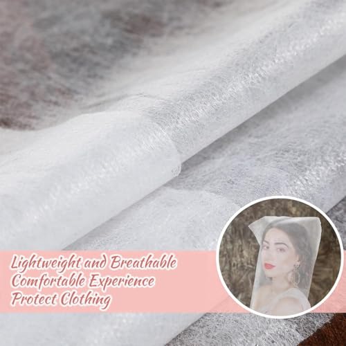 DIFLAX 20 Stück Make-up-Schutzhaube, Make-up-Kapuzen, Anpasshauben, Atmungsaktive, Beauty-Make-up- und Kleidungsschutz, Gesichtsabdeckungen, Umkleideraumzubehör, für Frauen, Dressing, Hochzeit