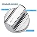 POCPUNAB W10850010 Stove Knobs Replacement for Whirlpool Gas Stove W11366438 Range Cooktop Knob W11084623 Compatible with Whirlpool Oven Burner Control Knobs Appliance Accessories, 5 Pack