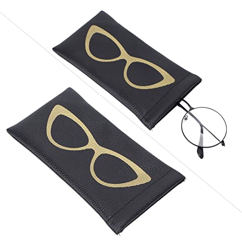 Bolsa de óculos, bolsa de armazenamento de óculos de sol elegante tamanho compacto padrão simples pa