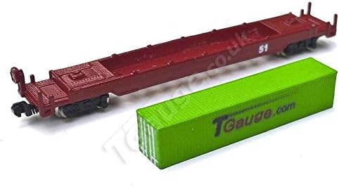 T Gauge 40' Container and Wagon Set (Green)
