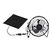 Solarpanel 5W mit Lüfter USB Powered für den Außenbereich, geeignet für Camping, Gewächshaus, Hühnerstall, Hundehäuschen, Anhänger und Wohnmobile