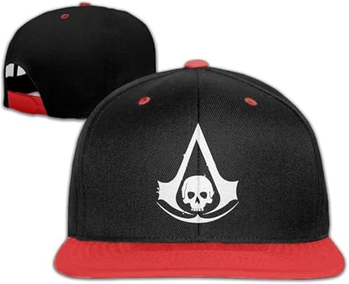 FANGQIYUAN Assassins Creed - Gorra de béisbol con logotipo de hip hop, color rojo y rojo
