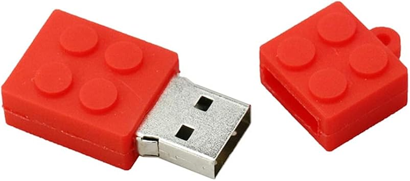 4GB Building Blocks Shape USB Flash Drives Pen Drive Memoria Flash Stick PenDrives USB Flash Disk Thumb Drive U Disk USB Drive USB (Red)