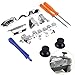 Rong Pièce de rechange 18 en 1 pour pare-chocs améliorés, boutons de déclenchement LB RB – Compatible avec le kit de réparation de tournevis T6 T8 – Compatible avec manette Xbox One Elite rouge.