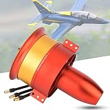 Gaeirt Moteur de Ventilateur canalisé, Bonne Dissipation Thermique Usinage CNC Moteur de Ventilateur de Conduit à 12 Lames pour Avion RC(Prix ​​Limite 6S 250,00 USD)