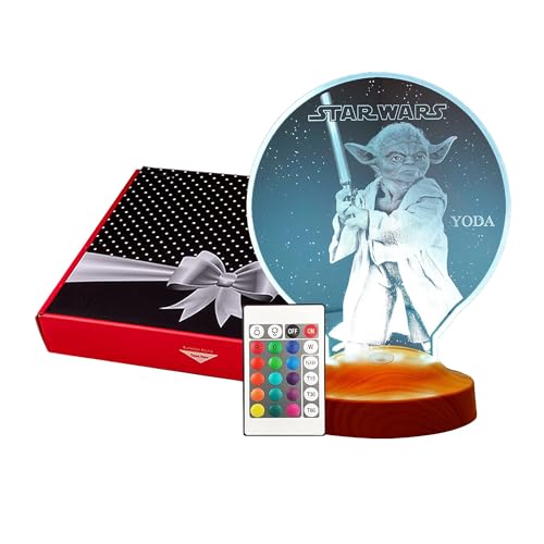 Lampe cadeau Star Wars cadeaux personnalisés avec gravure lampe LED 3D texte personnalisé...