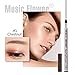 Microblading Eyebrow Pen - 4 Point Eyebrow Pencil for Women, Create Natural Hair-Like, Last All-Day Makeup Kits with 3 Eyebrow Stencils,1 Brow Razor(1# Dark Brown/Chestnut)