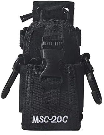 HYS MSC-20C Adjustable Multi-function Pouch Case Holder Compatible for Kenwood Yaesu Icom Motorola Baofeng UV5R UV82 TYT UV5RA HYT 888S Walkie Talkie Holster