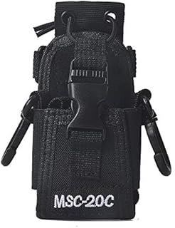 HYS MSC-20C Adjustable Multi-function Pouch Case Holder Compatible for Kenwood Yaesu Icom Motorola Baofeng UV5R UV82 TYT UV5RA HYT 888S Walkie Talkie Holster