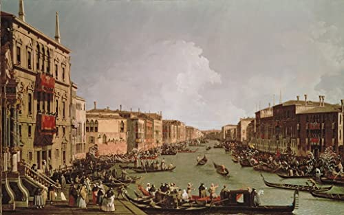 Régate sur le Grand Canal Antonio Canal reproduction haut de gamme sur toile