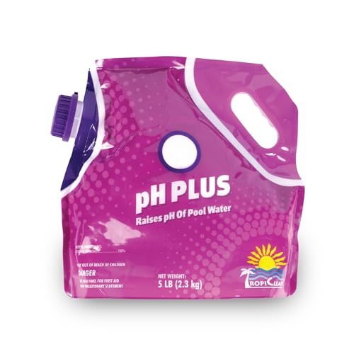 TropiClear pH Plus for Pools – Quickly Boosts pH Levels & Prevents Corrosion; Natural pH Increaser for Swimming Pools | Chlorine-Free, Phosphate-Free Formula – Ideal for Pool & Spa Water Care (5 LB)