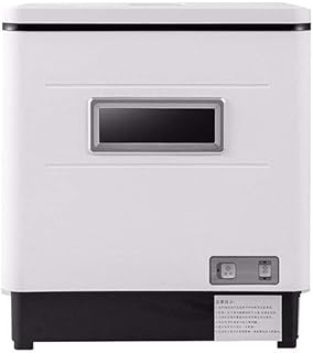 LAMCE Mini Lave-Vaisselle avec écran LED, réservoir d'eau intégré, One Key Operation + Fonction supplémentaire, 2 pulvérisateurs, température de Nettoyage 45°C - 70°C,Mini Lave vaissell