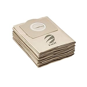 VMTC Paper Dust Bags Set of 5 - for Karchre Vacuum Cleaner WD3, WD3 P, MV3 & WD 3.200.