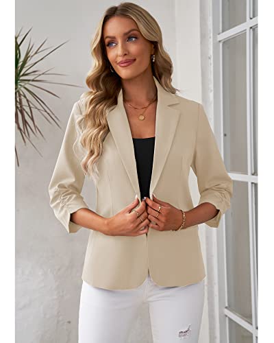 LookbookStore Blazers for Women Suit Jackets Dressy 3/4 Sleeve Blazer Business Casual Outfits for Work4
