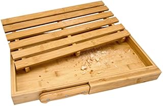Nerthus FIH 675 Bamboo Bread Board with Collector, Wood