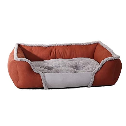 SHYPwM Husdjur hund säng tvättbar valp husdjur katt sängar mattor färgstarka rymd hund säng for stora hundar vinter varm mjuk hund korgar boet (Color : Brown, Size : XL)