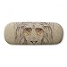 British Style Gentle Lion Hat Bow Tie Glasses Case Eyeglasses Hard Shell Storage Spectacle Box