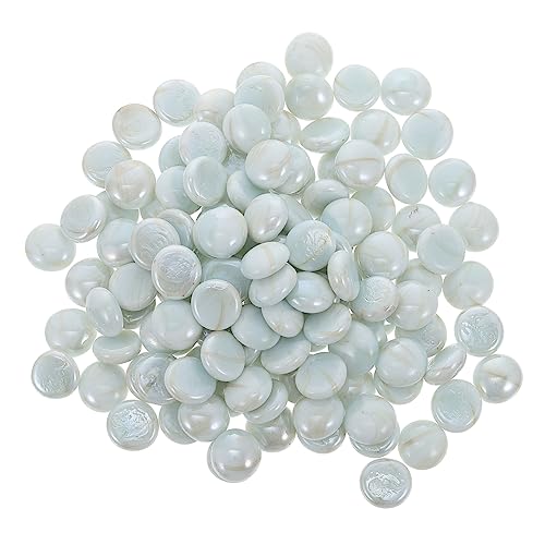 SUPVOX Aquarium Pebble Decor Fish Tank Stone Decor Glass Rocks for Fish Tank Decorative Stained Glass Pebble Aquatic Landscape Stones