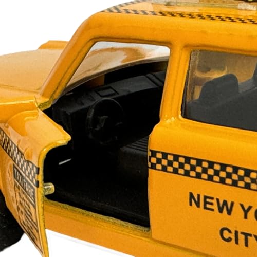 Taxi NYC en miniatura 1:32, metal, sin sonido miniatura 5