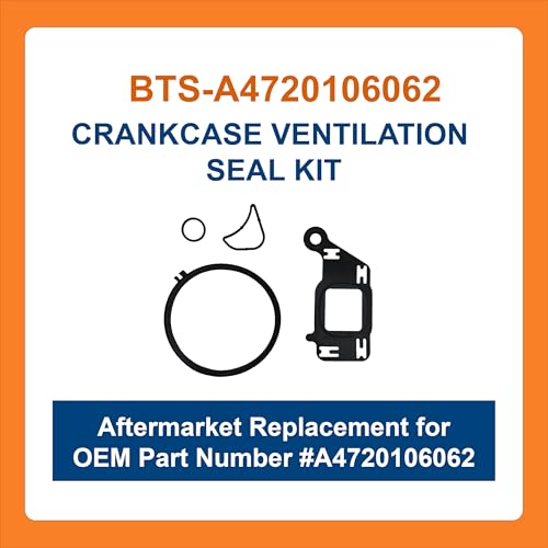Image of BTS-A4720106062 Crankcase Ventilation Seal Kit, Compatible with Detroit Diesel DD15 Engine, Aftermarket Replacement for OEM A4720106062, Juego de Juntas de Separador de Aceite