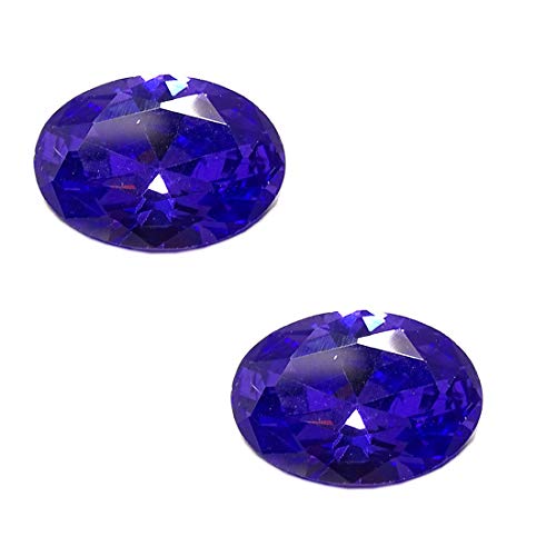 Améthyste violette et zircon cubique éclatant pour remplacer une pierre perdue