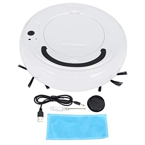 Fdit Robot Aspirador y Limpiador de trapeadores Multifuncional Inteligente Ultrafino Barrido de Pisos Limpieza Inteligente con navegación láser para Pelo de Mascotas, alfombras y Pisos Duros