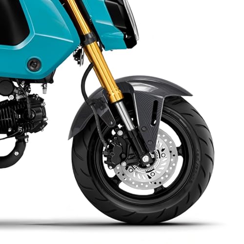 Image of Mokuo Motorcyle Fairing Parts,Front Fender in ABS Material Compatible with 2021-2024 Honda Grom Msx 125 SF,Carbon Fibre Color
