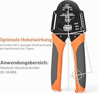 iCrimp IWD-1620 Solid Barrel Crimpzange 0,5–1,3 mm² DT Serie | Crimpwerkzeug für Deutsch DT, DTM, DTP, Amphenol & ILME Vollkontakte mit Ratschenmechanismus – Ansicht 3
