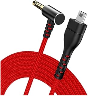 [CRSHIP]6.5フィート/2.0m Arctisヘッドセットコード交換用オーディオケーブル SteelSeries Arctis 7 Arctis 5 Arctis 3 Arctis Pro Wireless用 Arctis Pro ゲーミングヘッドセットケーブル ナイロン編組ワイヤー レッド (レッド) [並行輸入品]