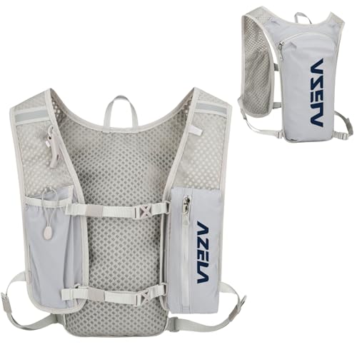 Image of Azarxis Running Water Bottles Flask BPA Free Leakproof Hydration Vest Packs Waist Belt Replacement for Triathlon Marathon Hiking Cycling Climbing Runner