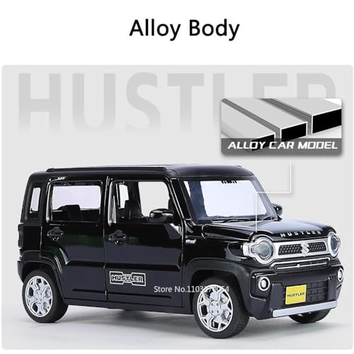 Image of Alokik Enterprise 1:22 Scale Suzuki Hustler Diecast Car Models Toys Metal Alloy 4 Openable Door and Sound & Light, Pull Back Toys Gifts for Boys Best Gift Car (Color As Per Stock)