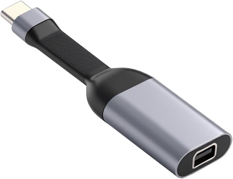 Cable USB-C Type-C Source to Mini DP Displayport 4K 60hz Sink HDTV Adapter Ultra Slim Flat Cable 1080p for Laptop Tablet Phone