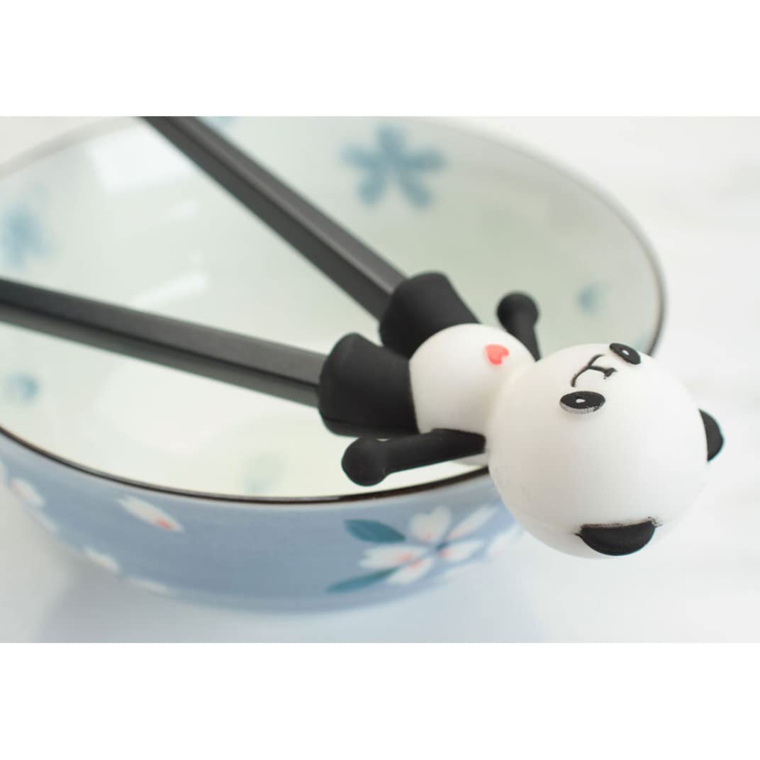 3 Paia Bacchette Per Bambini A Forma Di Panda – Antiscivolo, Riutilizzabili, Ideali Per Principianti - 2