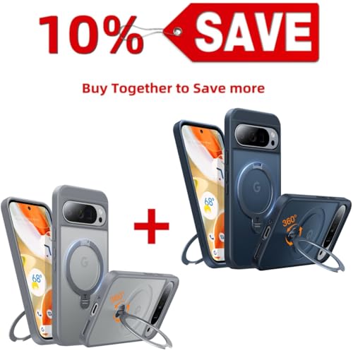 TORRAS 360° Spin Magnetic Stand for Google Pixel 9 Pro XL Case — Buy Together to Save 10%