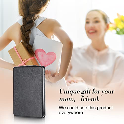 30 Pieces Compact Mirror Pocket Mirror Travel Makeup Mirrors 2 X 1 Magnification Handheld Small Mirror With Pu Leather Portable Double Sided Cosmetic Mirror For Men Women, Black, 3.35 X 2.36 Inch #TOP5