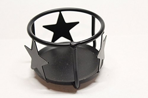 Wrought Iron Star Candle Holder - Hand Made By Amish #TOP1