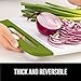 The Original Gorilla Grip Oversized 100% BPA Free Reversible Durable Kitchen Cutting Board Set of 3, Juice Grooves, Dishwasher Safe, Easy Grip Handle Border, Food Chopping Boards, Cooking, Lemon