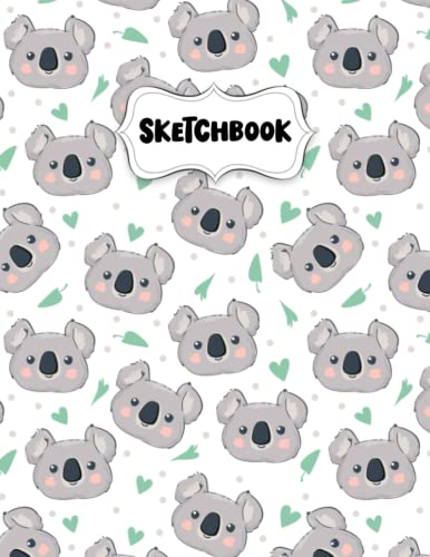 Sketchbook: Super Cute Kwala Sketch Book for Drawing: Blank Sketch Pad for Drawing for Kids: Sketchpad for Drawing for Kids, Bleed Proof Art Sketch Book 8.5 x 11
