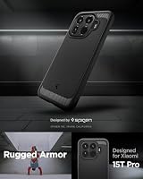 Spigen Rugged Armor Hülle Kompatibel mit Xiaomi 15T Pro -Matte Black – Ansicht 3