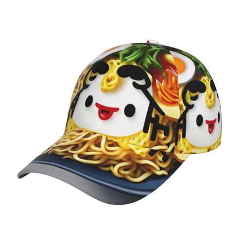 Gorra Beisbol Ramen De Fideos con Huevo En Taza Gorra Deportiva Soft Gorras Deportivas Regalo Gorras De Beisbol Senderismo para Sport Running
