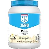 Muscle Milk Zero, 100 Calorie Protein Powder, Vanilla, 15g Protein, 1.65 Pound, 25 Servings (Packaging May Vary)